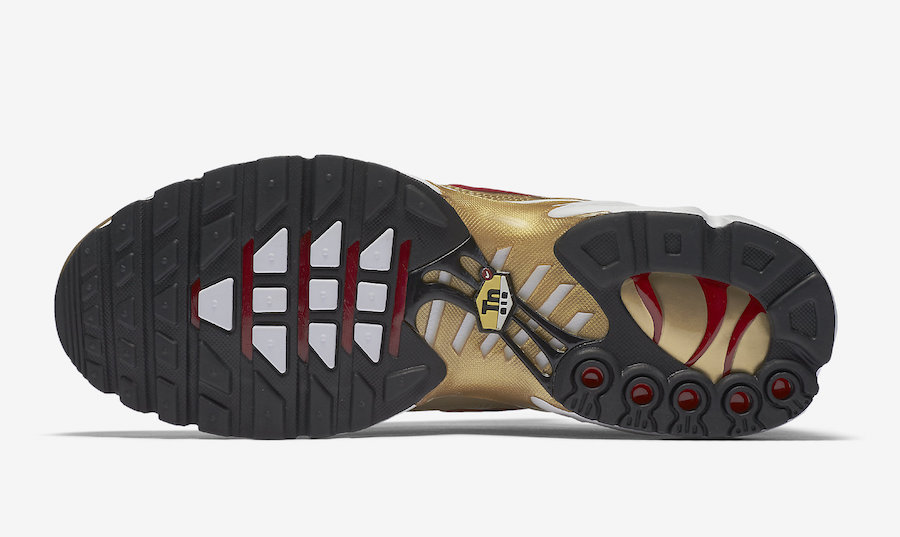 Nike,Air Max Plus,903827-700 复古还浮夸!金子弹配色 Air Max Plus 下周发售