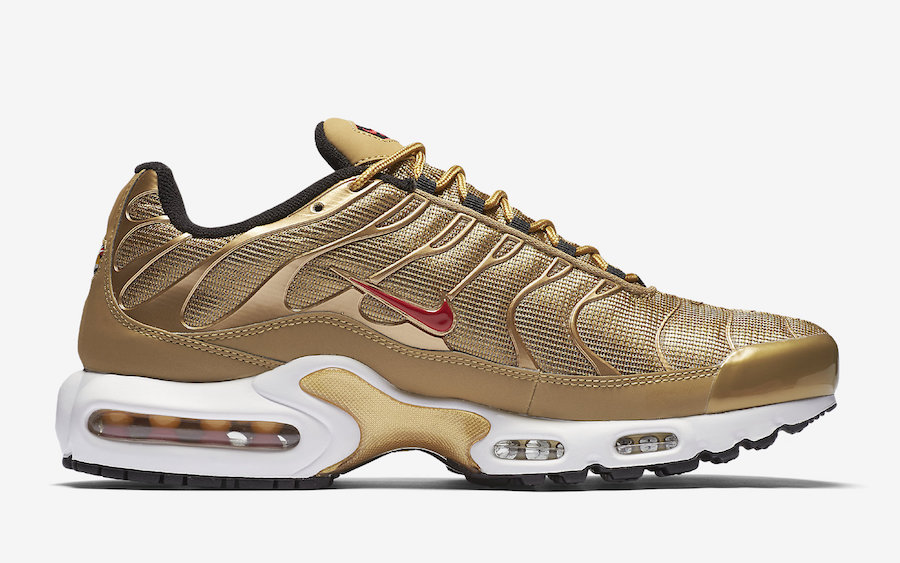 Nike,Air Max Plus,903827-700 复古还浮夸!金子弹配色 Air Max Plus 下周发售