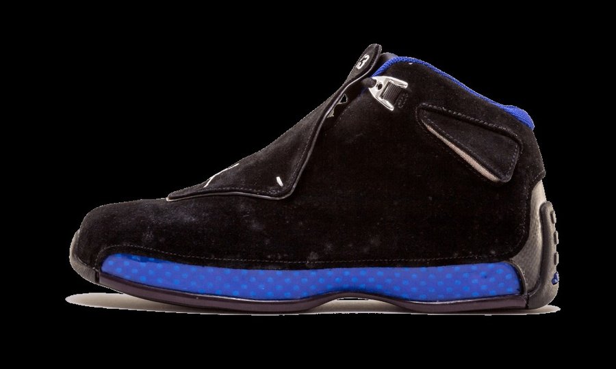 AJ18,Air Jordan 18,AA2494-007,  15 年后经典回归！黑蓝配色 Air Jordan 18 十月正式发售