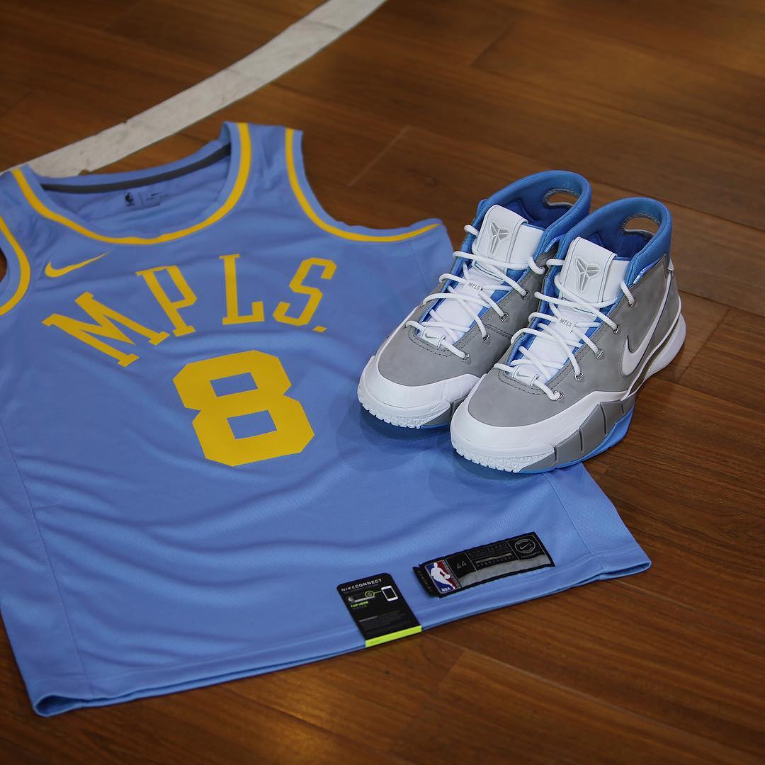 Nike,Kobe 1,AQ2728-001,发售,开箱  下月初就发售！高颜值灰北卡 Kobe 1 Protro 美图欣赏