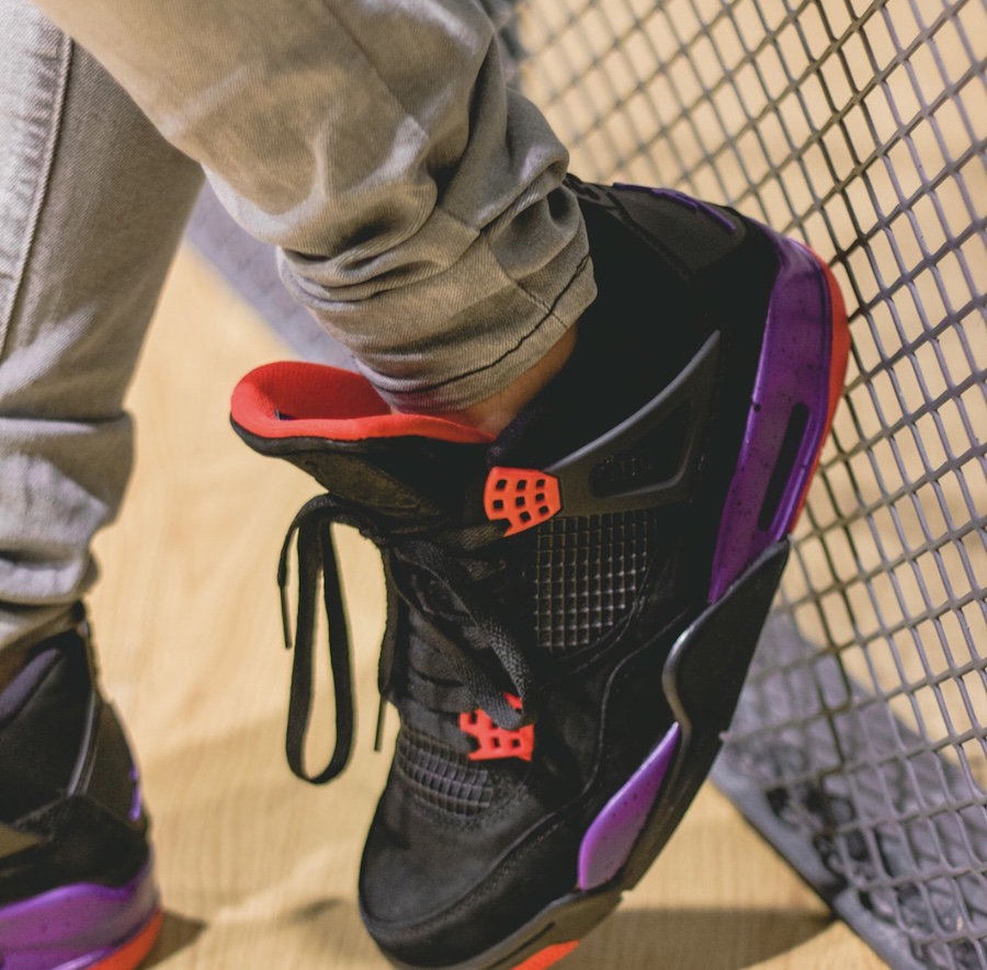 Nike,Air Jordan 4,发售  全新上脚图欣赏！猛龙 Air Jordan 4 “Raptors” 八月发售