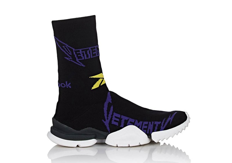 Reebok,Vetements,Sock Runner,发  摇滚字体风格！ Vetements 再度联手 Reebok 推出 Sock Runner 鞋款