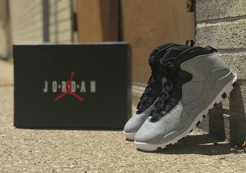 Nike,Air Jordan 10,310805-062,  水泥泼墨！Air Jordan 10 “Cement” 最新实物图曝光