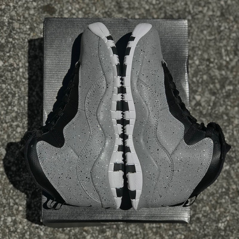 Nike,Air Jordan 10,310805-062,  水泥泼墨！Air Jordan 10 “Cement” 最新实物图曝光