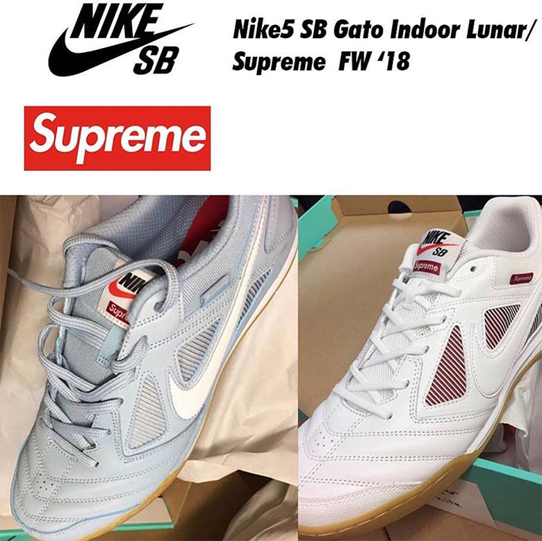 Nike,Supreme,发售,Nike5 SB Lunar  Supreme x Nike 最新联名鞋曝光！极具复古属性的室内足球鞋