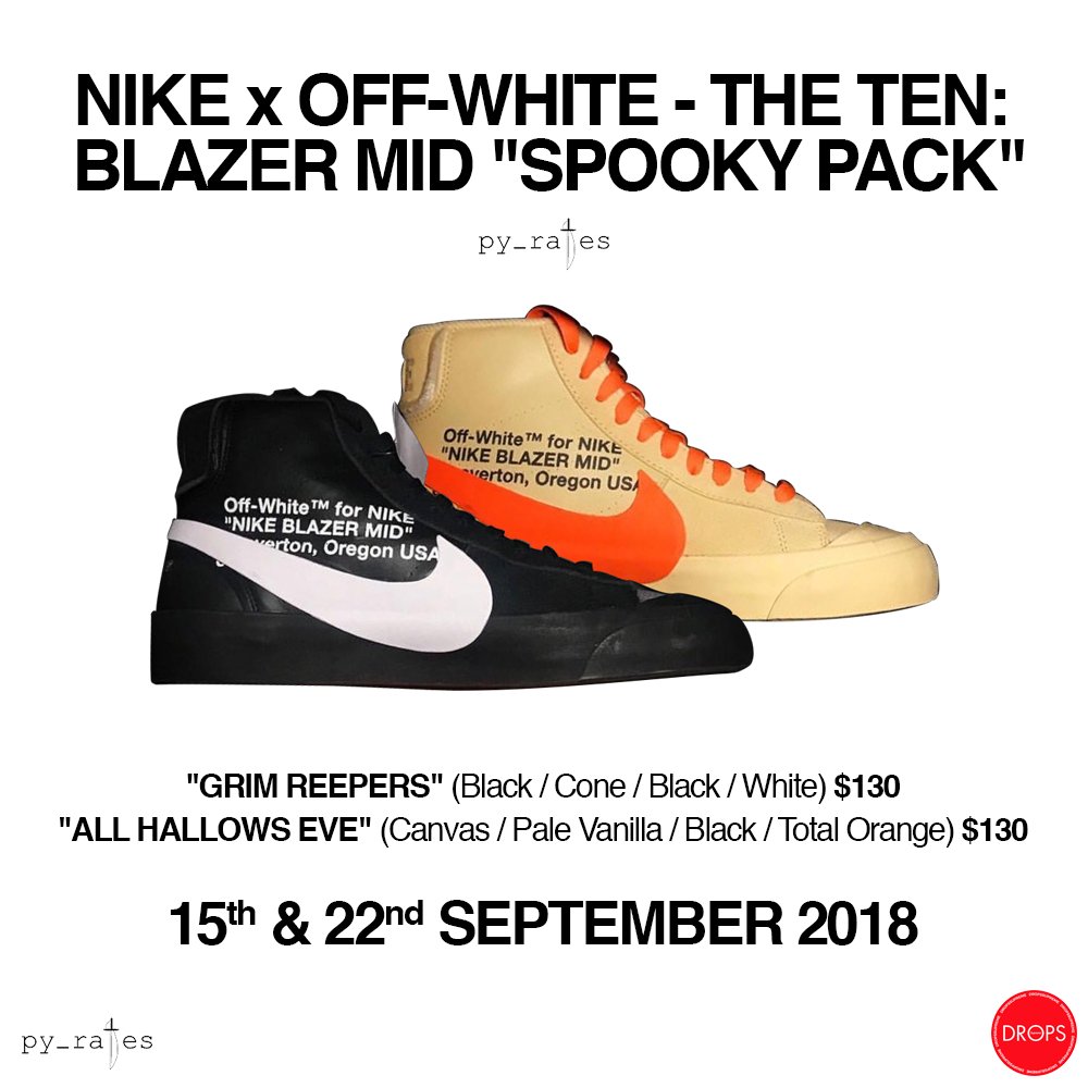 Nike,OFF-WHITE,ow,virgil,Blaze  Virgil 亲自上脚驾驭！万圣节主题 OFF-WHITE x Blazer 九月发售