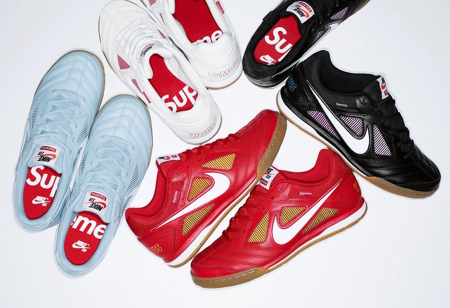 Supreme,Nike,Nike5 SB Lunar Ga  Supreme x Nike SB 全新联名鞋款月底发售！竟然是室内足球鞋！