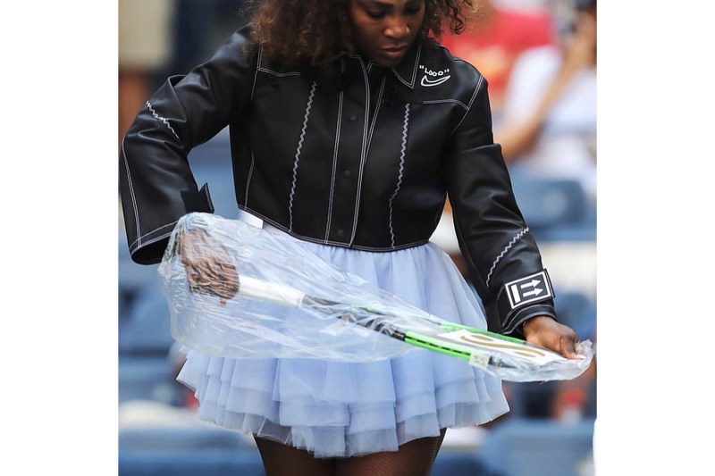 Serena Williams,Nike,OFF-WHITE  继紧身衣后全新战袍？小威身穿 OFF-WHITE x Nike 皮夹克出战