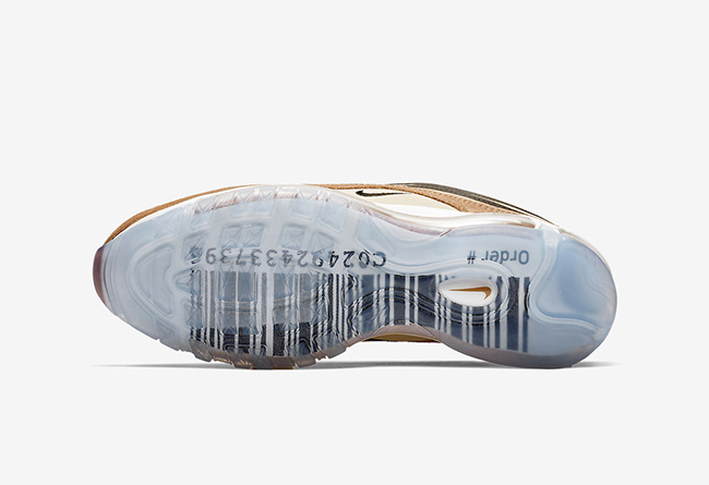Nike,Air Max 97,发售,921826-201  鞋底印有条形码！这款奢华的 Air Max 97 灵感竟然来自快递箱