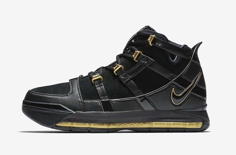 Nike,Zoom LeBron 3,发售  华丽黑金配色登场！Nike Zoom LeBron 3 将于年底复刻回归