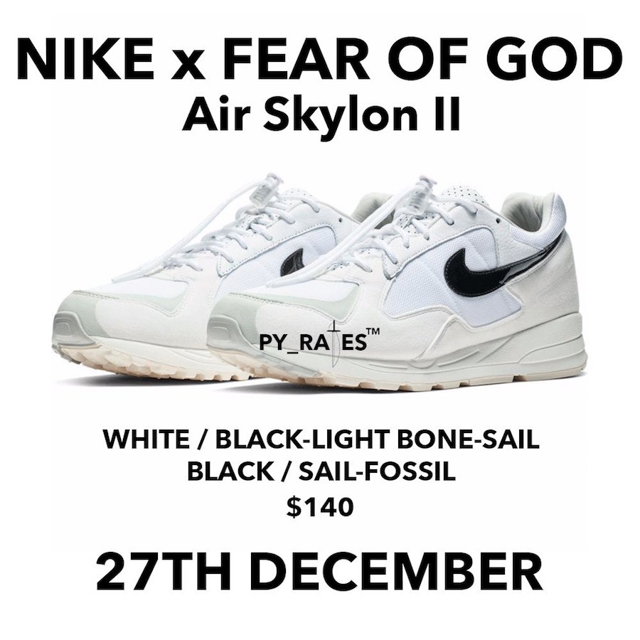 Fear of God,Nike,发售  还有一双 Fear of God x Nike 你可别忘了！将于年底发售