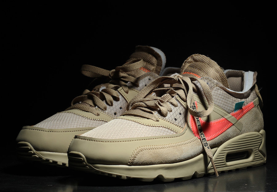 OFF-WHITE,Air Max 90,发售,AA7293  UNFTD 联名既视感！沙漠配色 OFF-WHITE x Air Max 90 实物美图
