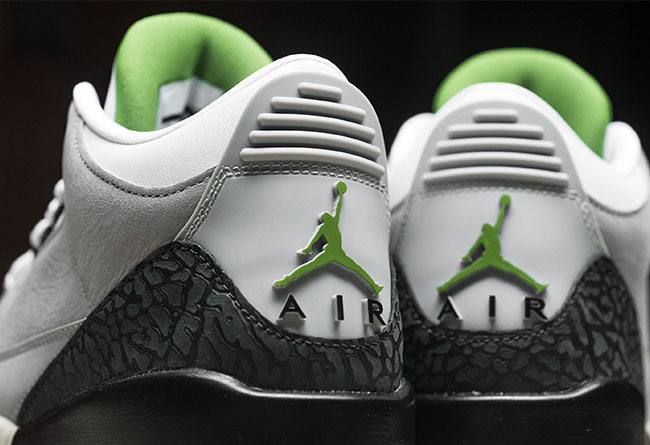 Air Jordan 3,AJ3,Chlorophyll,发  少有的清爽配色！看看这款 AJ3 新品实物到底有多美