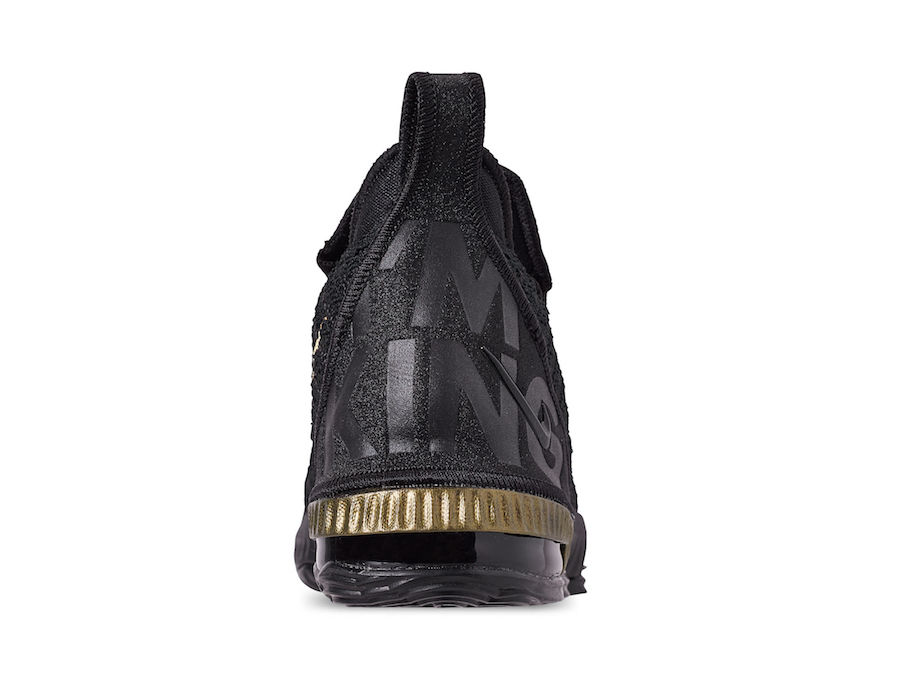 Nike,LeBron 16,AQ2465-007,发售  詹皇霸气国王战靴！黑金 LeBron 16 下月发售
