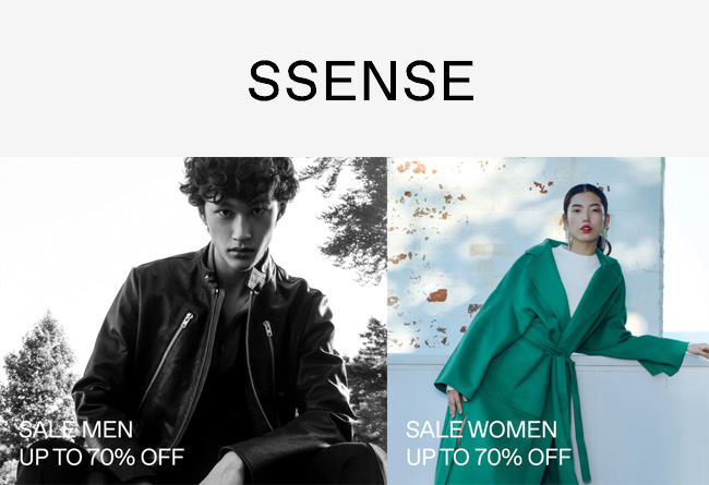 ssense  抓紧！低至 3 折！SSENSE 促销季限时开启！