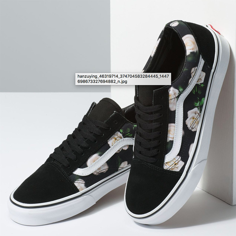 vans shoes floral pattern