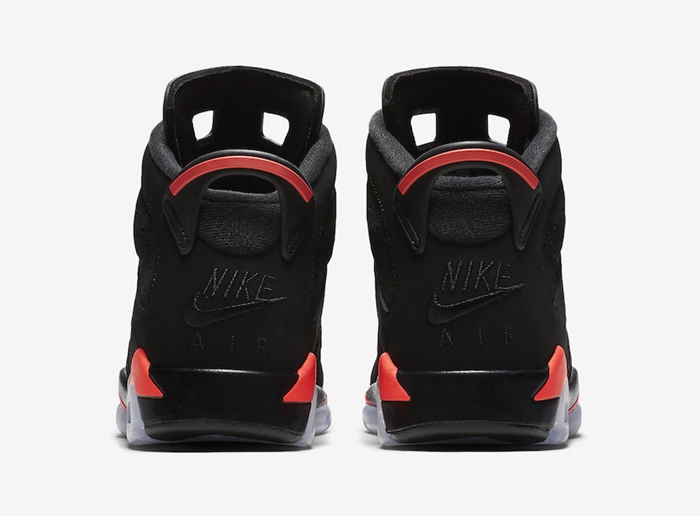 Air Jordan 6,Black Infrared,38  最性感的 “勾屁股”！Air Jordan 6 黑红配色下月发售