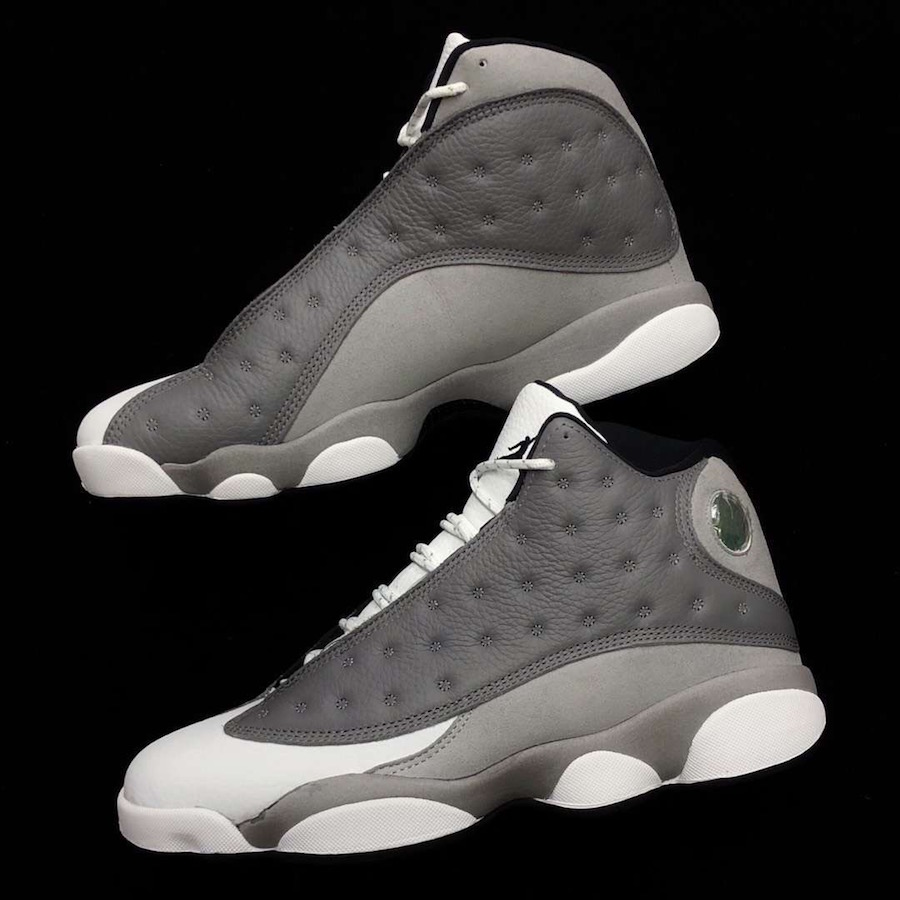 retro 13 grey and white