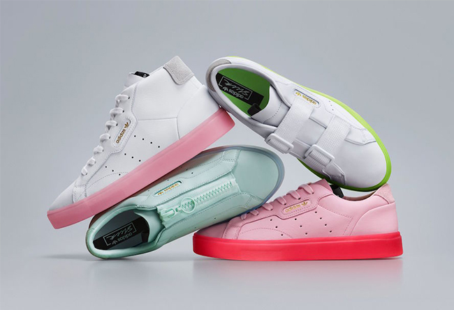 简约,设计,甜美,配色,全新,adidas,Original  三种系带方式任你选！全新 adidas Originals Sleek 系列曝光