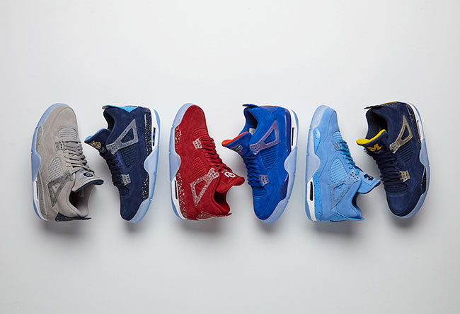 AJ4,Air Jordan 4,Jordan Brand,  六双 Air Jordan 4 大学 PE 亮相！每双都是超限量配色！