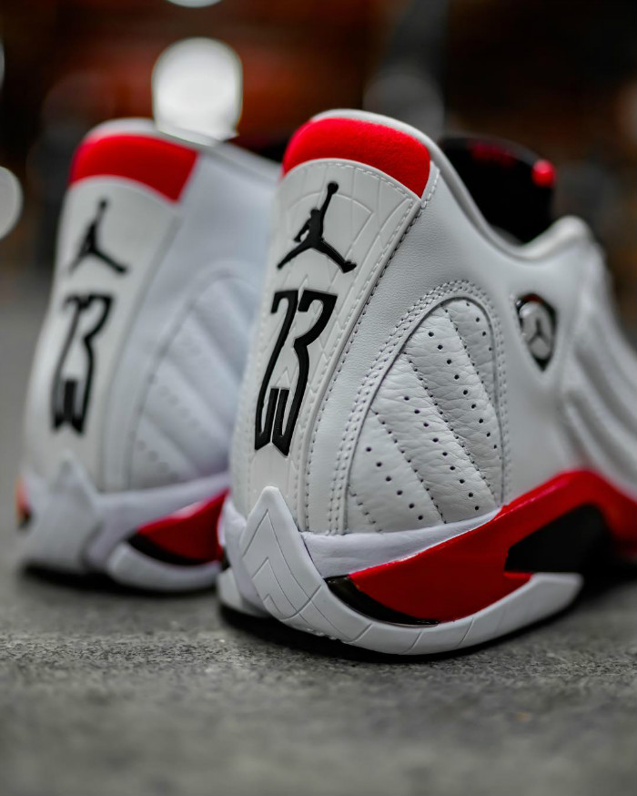 Air Jordan 14,AJ14,上脚,Candy Ca  本周末正式发售！元年白红 Air Jordan 14 上脚美图抢先看！