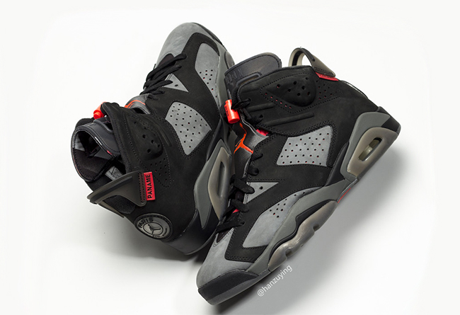 Nike,Air Jordan 6,发售,AJ6  细节设计非常出众！PSG x Air Jordan 6 最新实物曝光