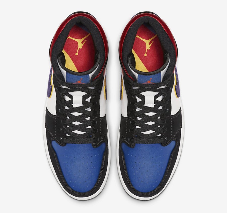 AJ1,Air jordan 1 Mid,852542-00 皇家蓝+湖人元素!Air Jordan 1 Mid “What the” 即将发售! AJ1,Air jordan 1 Mid,852542-00 皇家蓝+湖人元素!Air Jordan 1 Mid “What the” 即将发售!