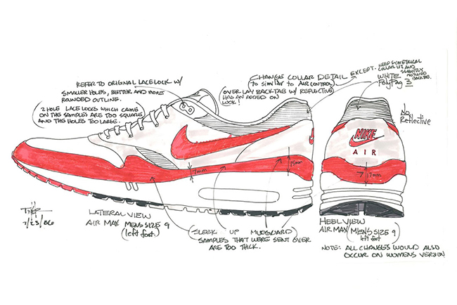 Nike,Air Max 1,上脚,CJ4286-101  「禁止转卖」细节再现！手稿 Air Max 1 Tinker 细节实在太多了！