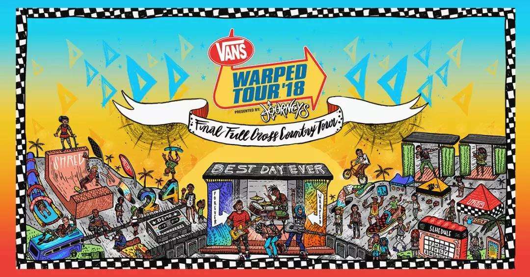 Vans,SK8-Hi,Warped Tour  纪念 Warped Tour 25 周年！特别配色 Vans SK8-Hi 现已发售！