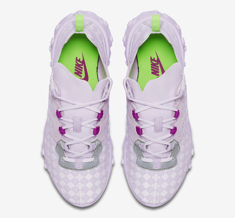 Nike,React,Element 55,发售,CN014  足球衫为灵感！紫罗兰 React Element 55 官图释出！