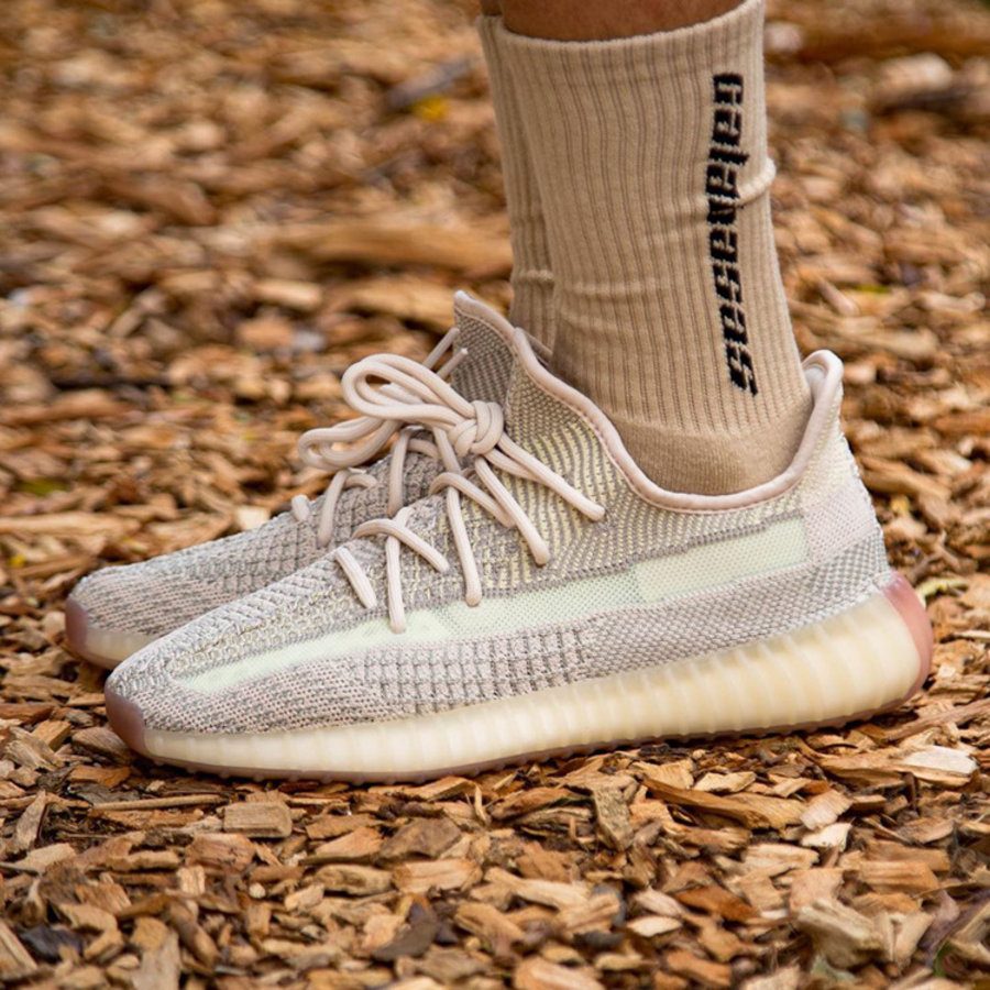 yeezy boost 350 citrin on feet