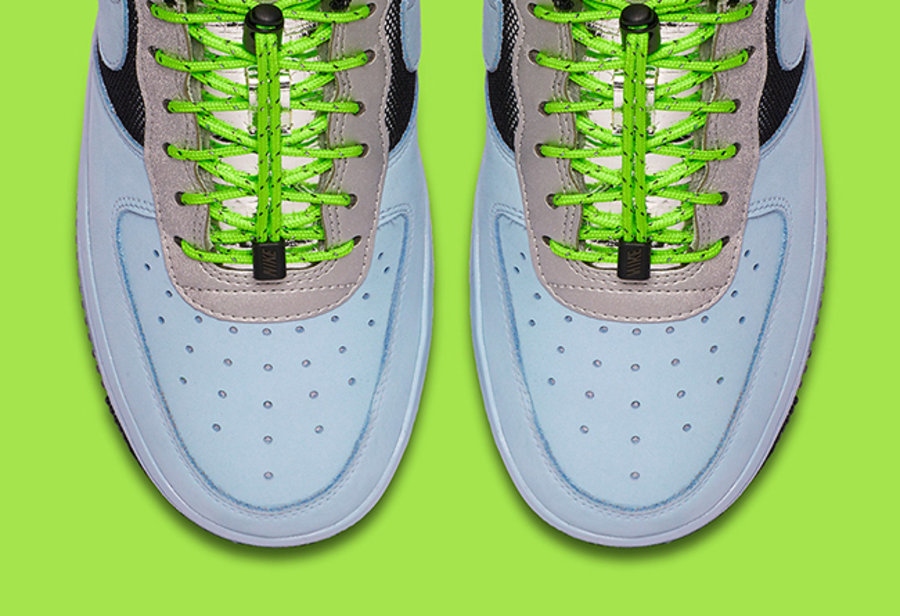 Nike,Air Force 1 Low,CN0176-40  荧光绿色抽绳鞋带！这双 Air Force 1 你打几分？