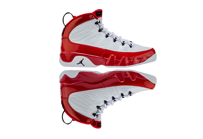 Air Jordan 9,AJ9,Gym Red,30237  红白配色 + 亮眼漆皮！这双 Air Jordan 9 你打几分？