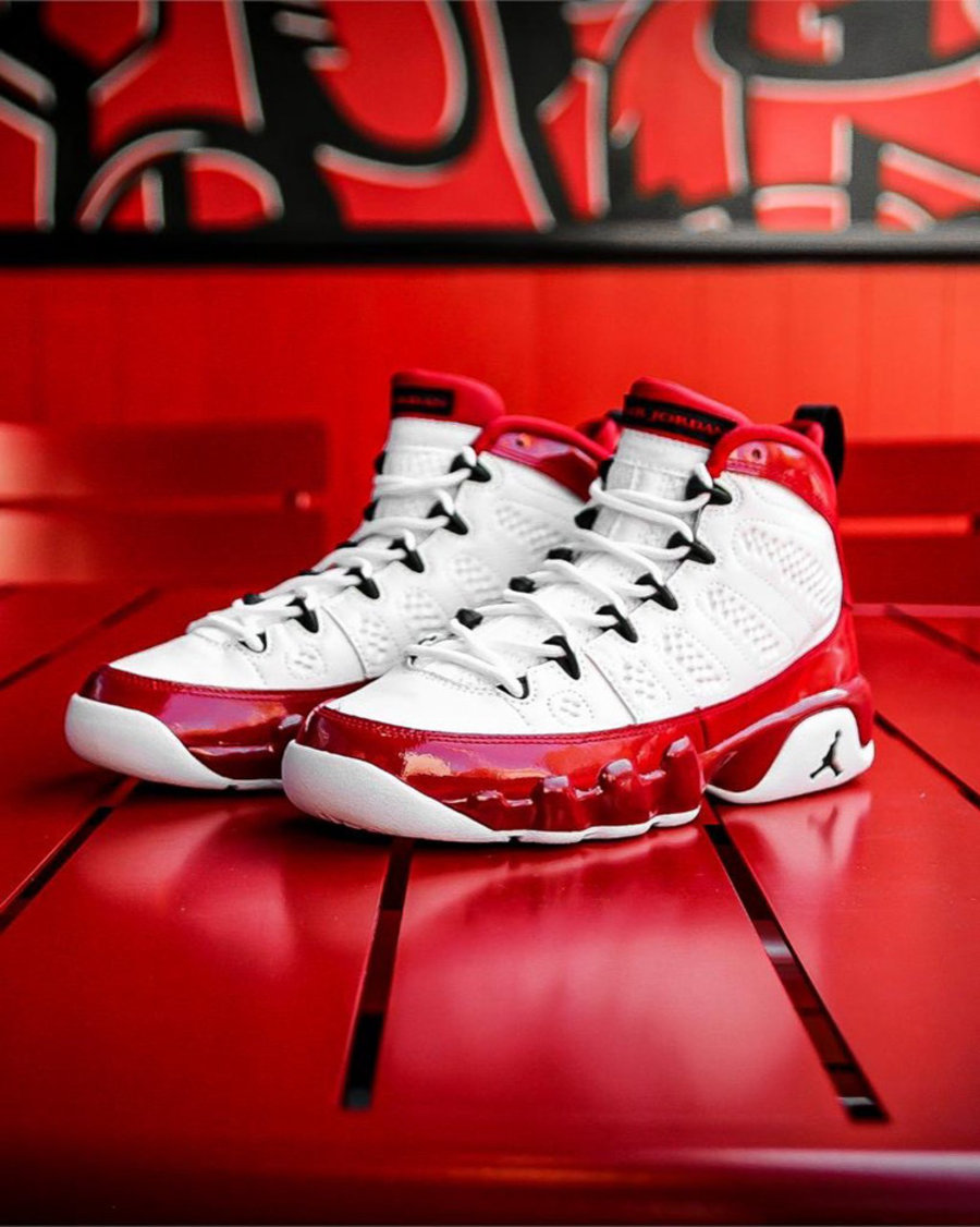 Air Jordan 9,AJ9,Gym Red,30237  最新美图释出！Air Jordan 9 “Gym Red” 定档十月发售！