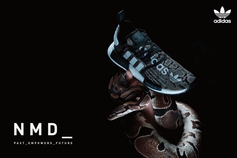 Atmos,adidas Originals NMD R1,  荧光蛇纹鞋面！Atmos x adidas 全新联名曝光！
