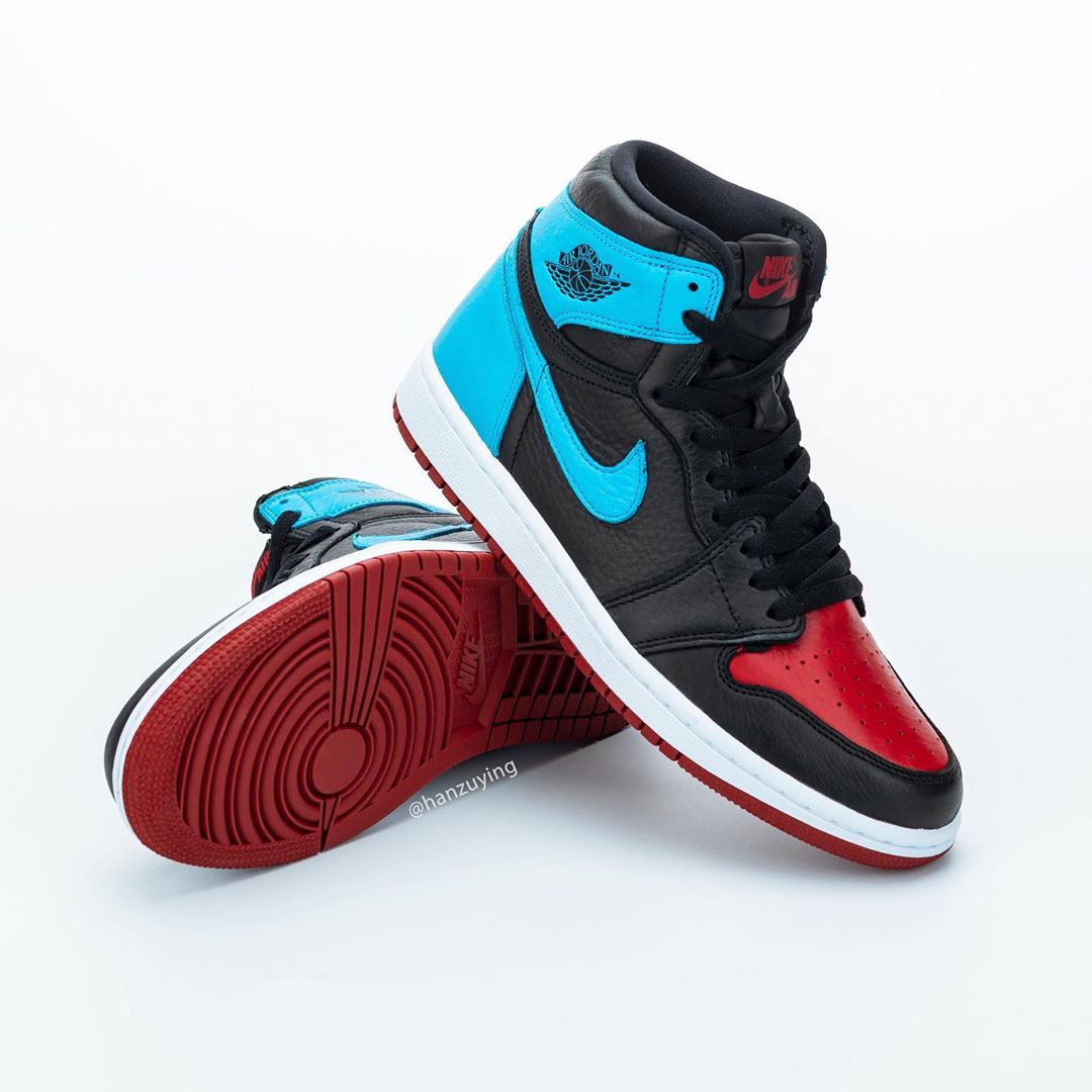 AJ1,Air Jordan 1,CD0461-046,发售  黑红、黑蓝 AJ1 合为一体！全新配色明年年初发售