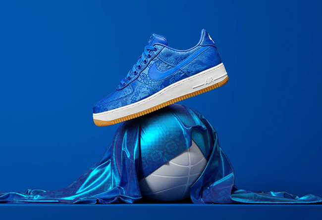 Nike,AF1,CLOT,蓝丝绸,发售  蓝丝绸 AF1、雪豹 AJ5！双十一 Nike 要发 11 双重磅新品！