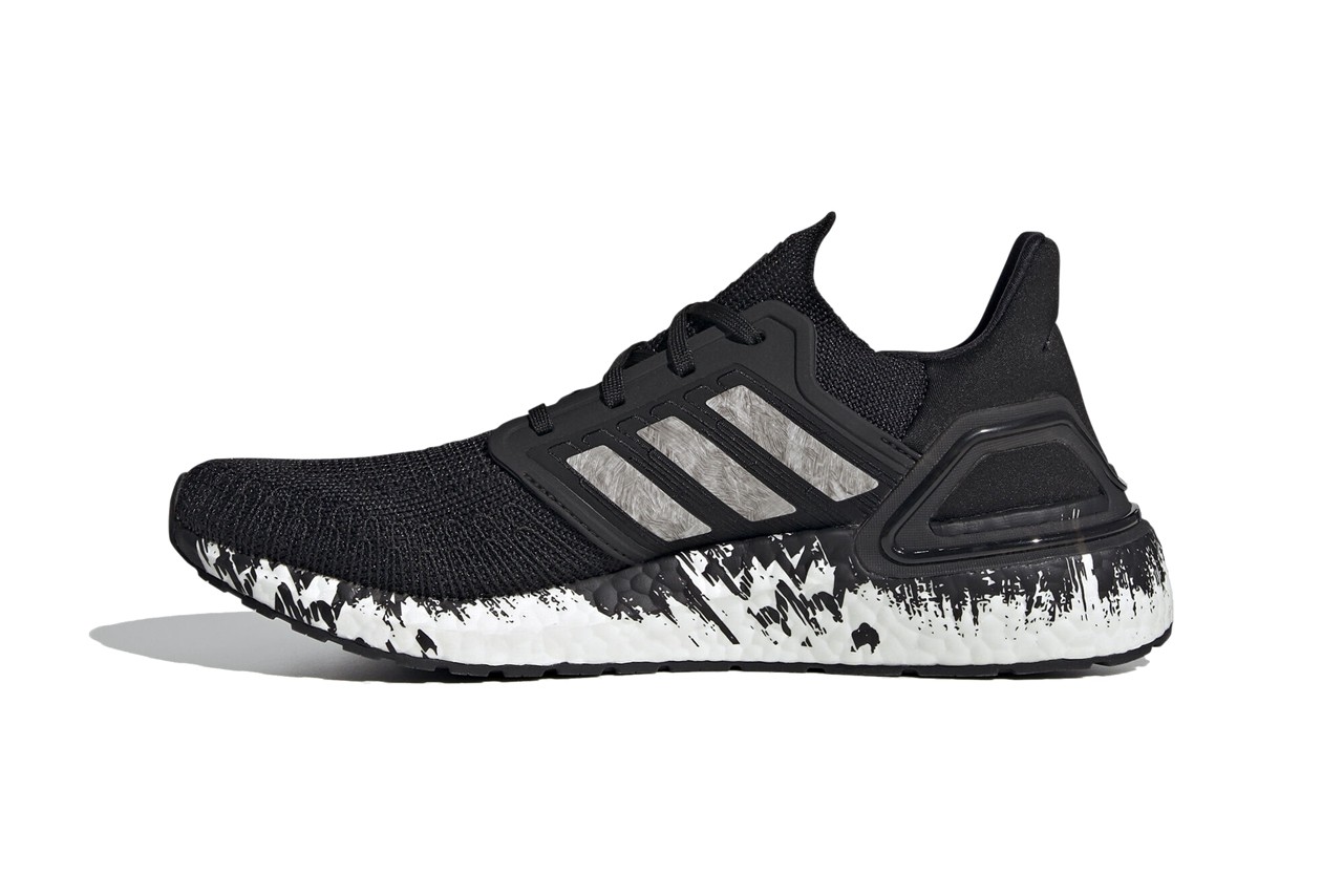 adidas,UltraBoost,  银色大理石 + 泼墨中底！这双 UltraBoost 20 太帅了！