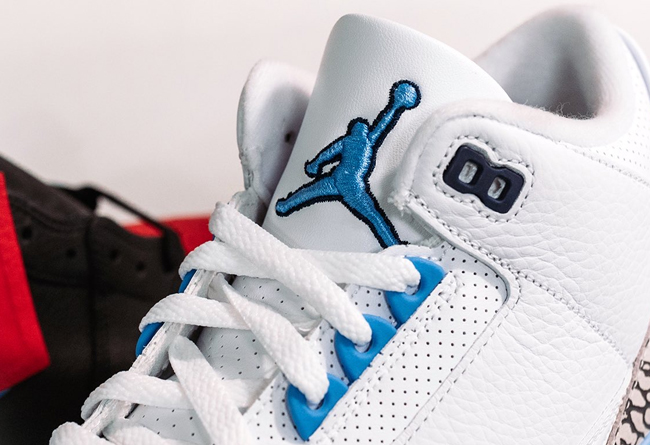 Air Jordan 3,Nike,UNC,发售  换个 Logo 省好几万！北卡 Air Jordan 3 下月发售！美图来了！