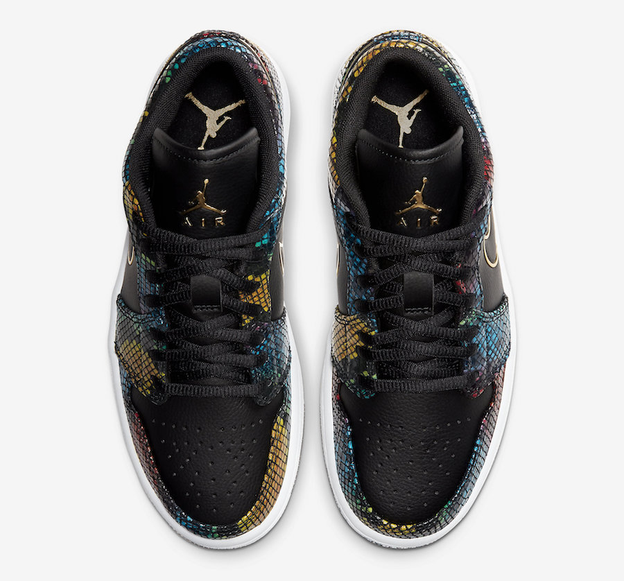 AJ1,BHM,Air Jordan 1,CW5580-00 烫金飞翼 + 多彩蛇纹皮革!奢华 AJ1 Low “BHM” 有望本月登场! AJ1,BHM,Air Jordan 1,CW5580-00 烫金飞翼 + 多彩蛇纹皮革!奢华 AJ1 Low “BHM” 有望本月登场!