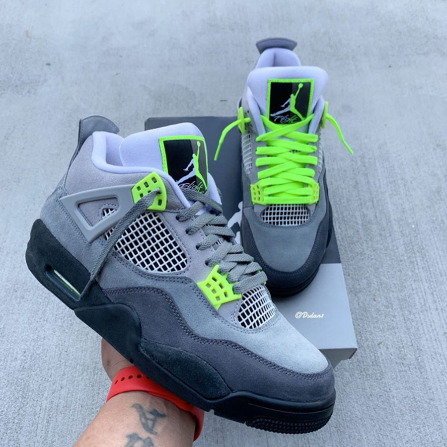 air jordan 4 neon