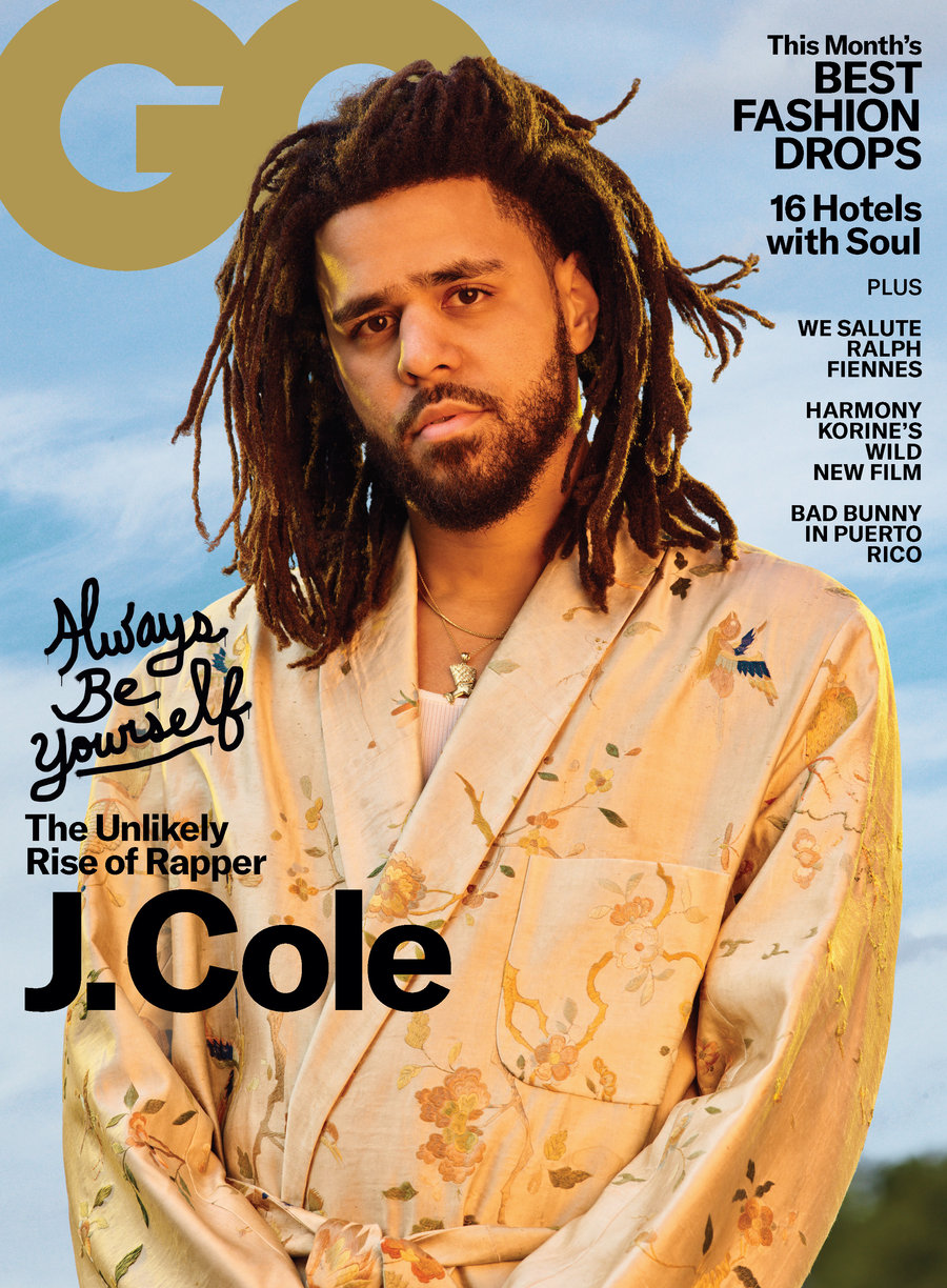 ▼ 屡登 《gq》杂志的 j.cole