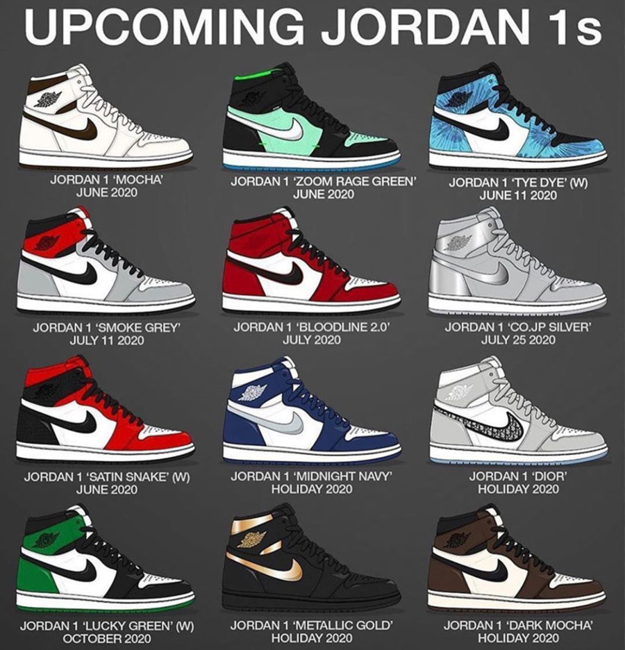 Air Jordan 1,AJ1  14 双 AJ1 即将发售！平民版倒钩、新 Top3 都来了！