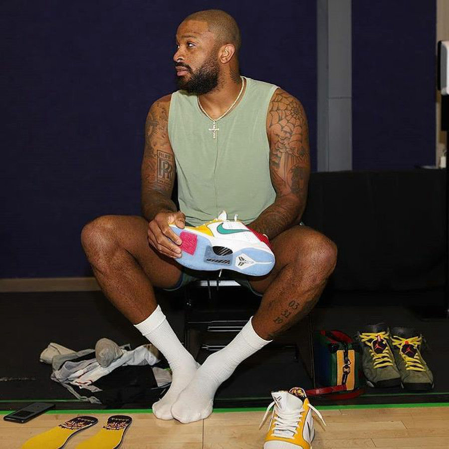 Nike,Kobe 5 Protro  鞋王塔克又有狠货上脚！罕见 Kobe 5 PE 配色鞋垫太酷了！