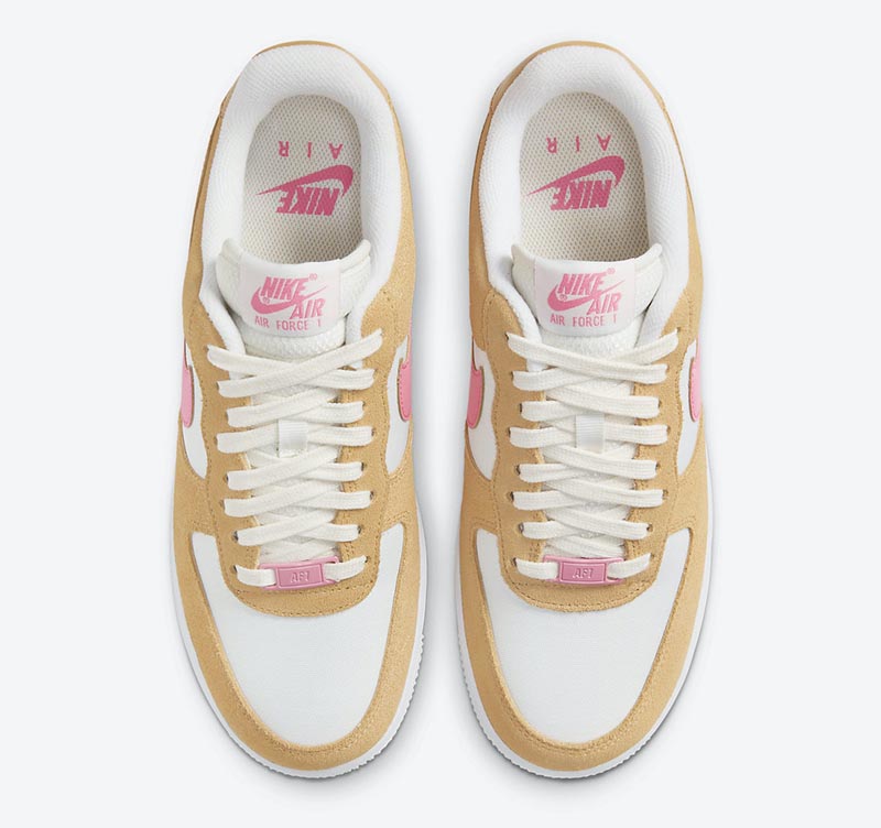 Nike,Air Force 1 Low,Flex Pink  看腻了街头的大黄靴？这双粉红小麦 AF1 可别错过！