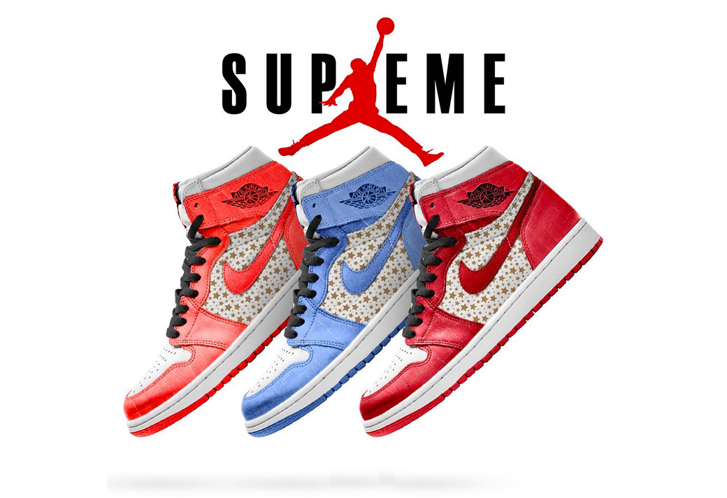 Supreme,Air Jordan 1,AJ  Supreme x Air Jordan 1 最新消息！鞋身细节有变化！