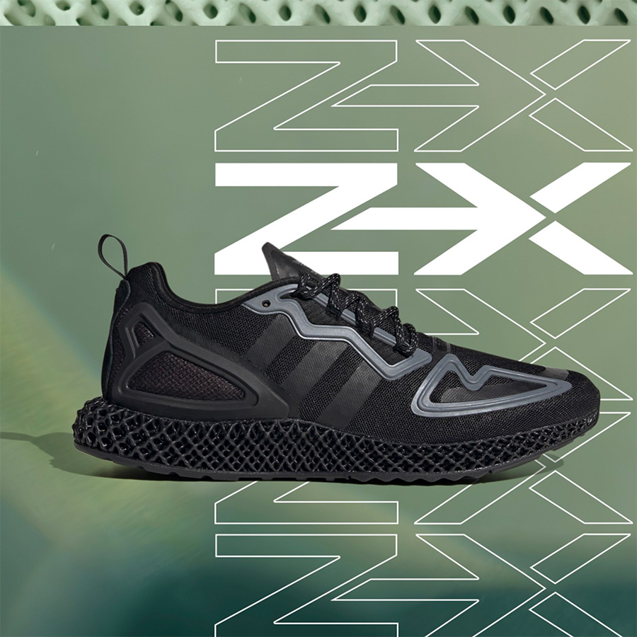 FZ3561,ZX 2K 4D,adidas Origina FZ3561 一黑到底的「黑武士」！今天买这双 4D 新鞋有七折福利！