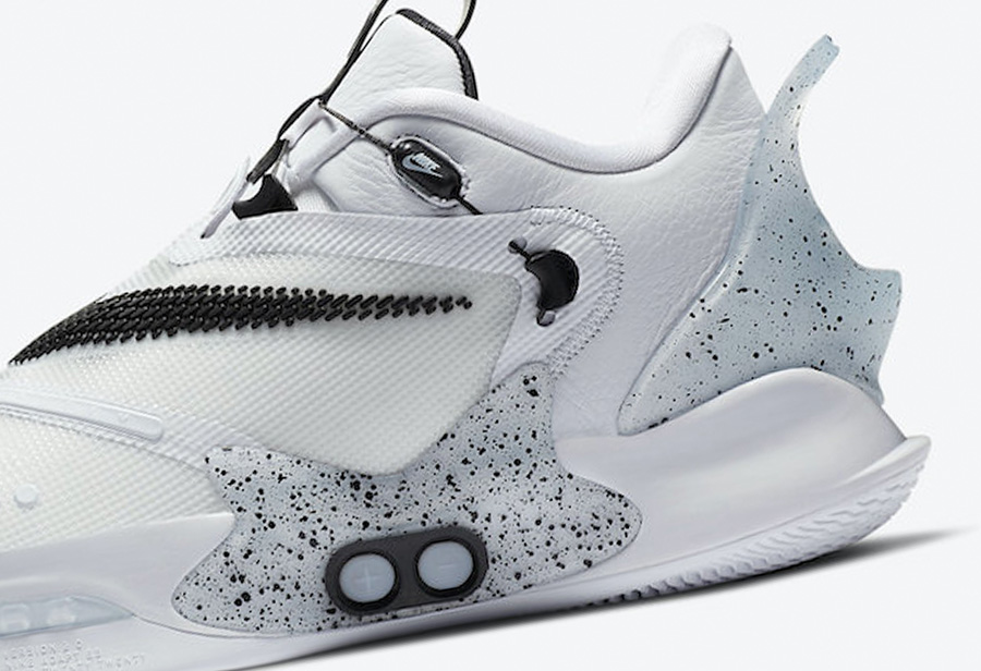 Nike,Adapt BB 2.0,White Cement  Nike 自动系带篮球鞋又来了！这次是经典的白水泥配色！