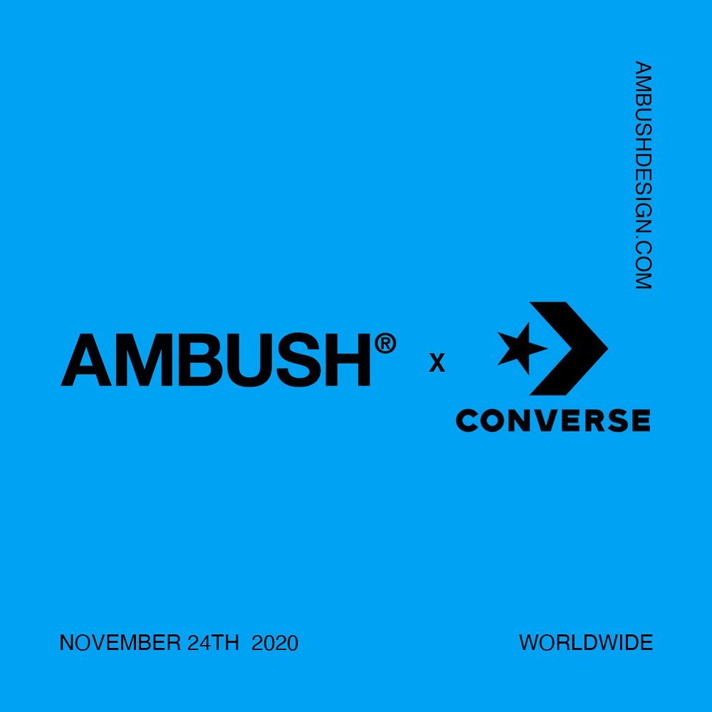 AMBUSH  主理人上身示范！AMBUSH x Converse 新联名本月发售！