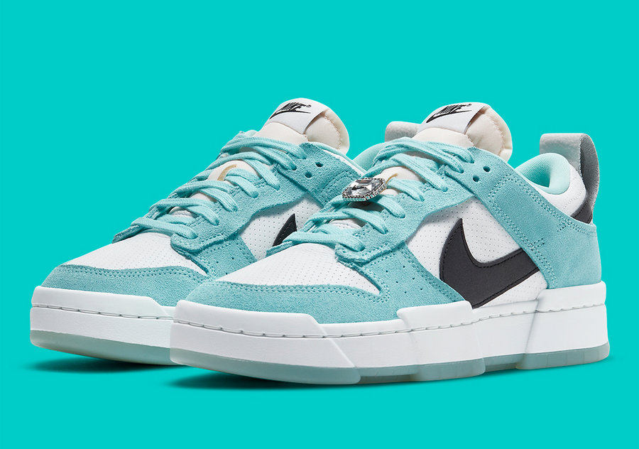 wmns dunk low disrupt white sea glass